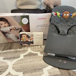 Baby Bjorn Bouncer And Toy Bar Gray