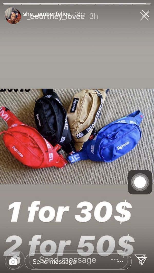 Supreme messenger bags and fanny packs for Sale in Fresno, TX - OfferUp