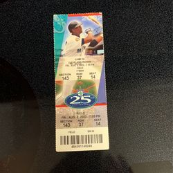 Seattle Mariners/Cleveland Indians Ticket stub 2002 