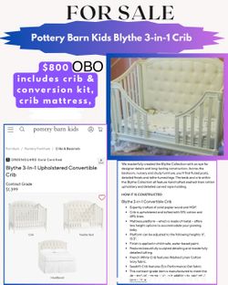 Crib 3 in 1- Pottery Barn Kids