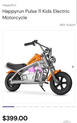 Happy run kids electric motorcycle