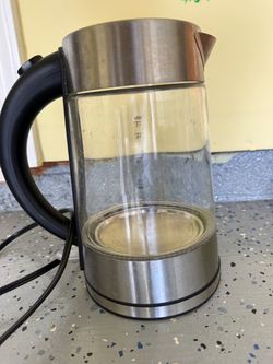 Glass Electric Kettle with Stainless Steel Base