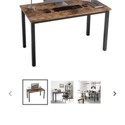Computer Desk, Office Desk, Industrial Style
