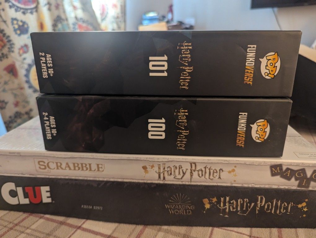 Lot Of Four (4) Harry Potter Board Games: One NIB, Three EUC.