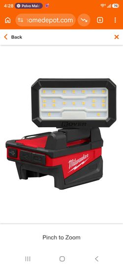 🔥$60 PRICE IS FIRM🔥Milwaukee M18 18-Volt 1000 Lumens ROVER Compact Folding Flood Light with USB Charging (Tool-Only)
