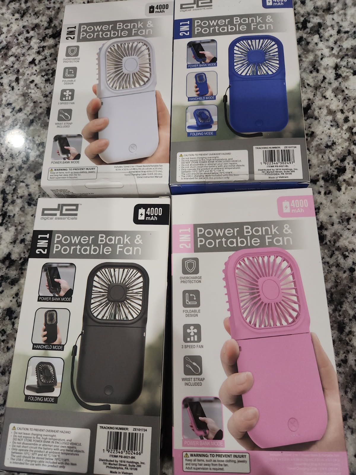 NEW 2-in-1 Power Bank & Portable Fan