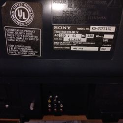 Sony 2006 Trinitron TV Crt