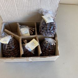 Pine Cone Candles 5 Available