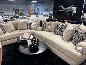Deep oversized sofa loveseat set! 🏠🚨 Customizable!