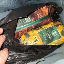 Starbucks Blend Whole Bean Packs Variety Flavors PLUS Dunkin' Original Blend Coffee Beans