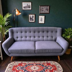 Gray MCM Couch 