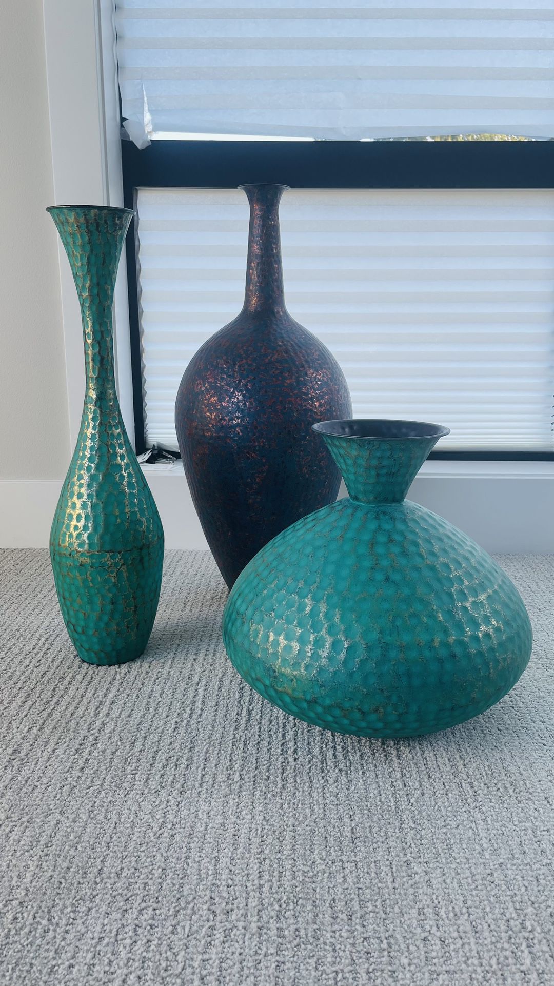 Set Of 3 Decorative Vases