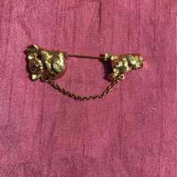 Vintage Clip Gold Tone