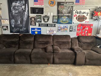 Brown sectional
