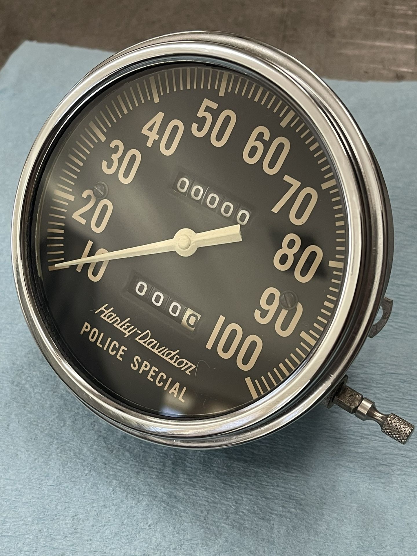 OEM Harley Panhead Shovelhead Police Special Speedometer 1962-67 RESTORED