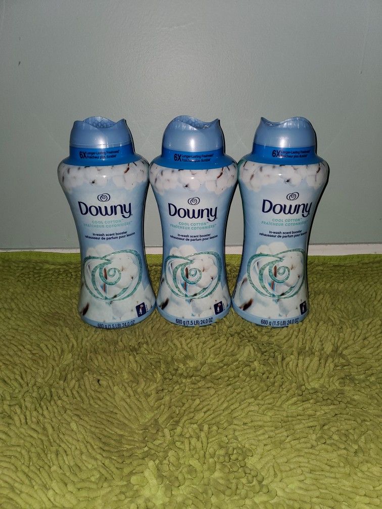 3 Downy In Wash Scent Booster 24oz Cool Cotton