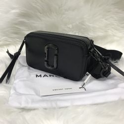 Marc Jacobs Colorblock Snapshot Crossbody bag   Black
