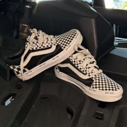 1Y Checkered Vans  