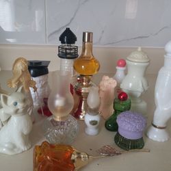 Vintage Avon Botles Some Is Full 