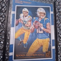 Justin Herbert Donruss ROOKIE 