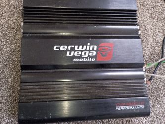 Cerwin vega 1600.1 amp works great $100firm price pickup only serious buyers please yes it is available