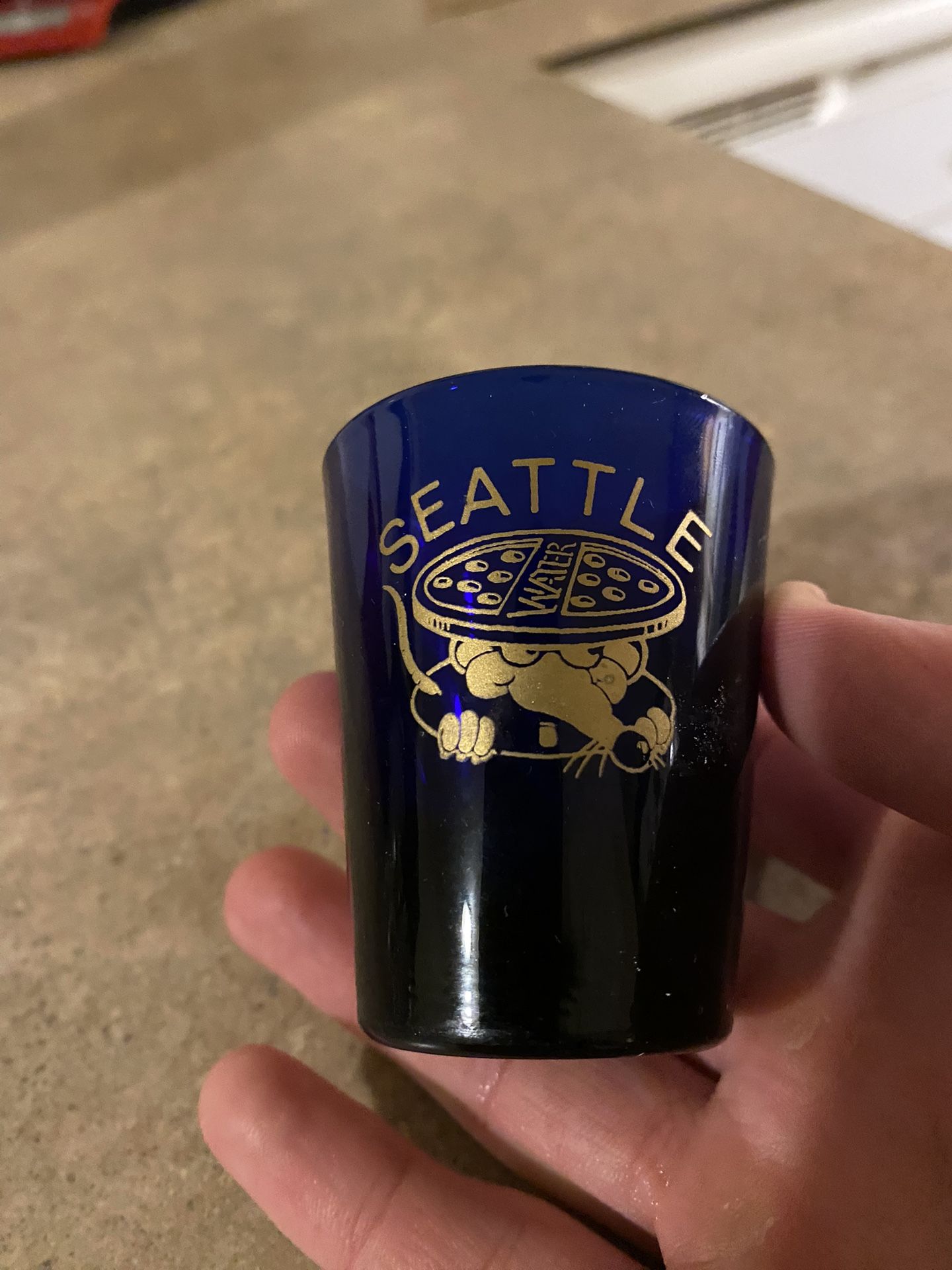 Blue Seattle Shot-Glass