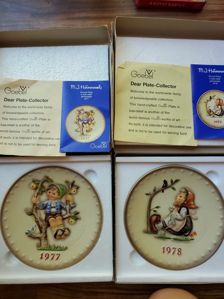 Hummel plates 1977, 1978