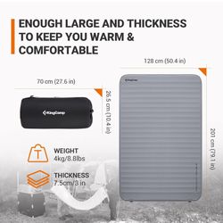 Camp mattress - Foam And self Inflating - King camp