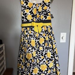 Bonnie Jean floral dress size 16