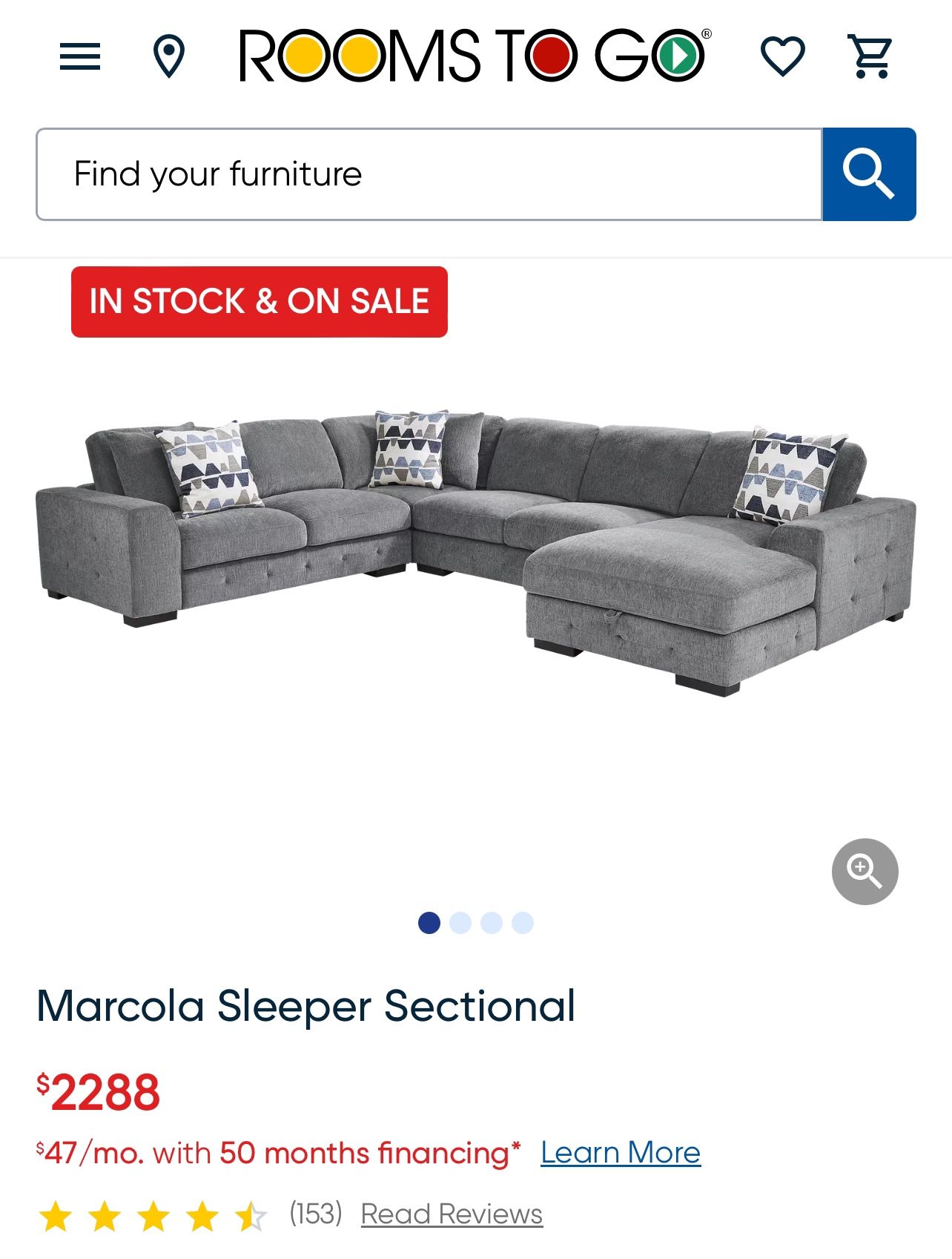 Marcola sectional sleeper sofa