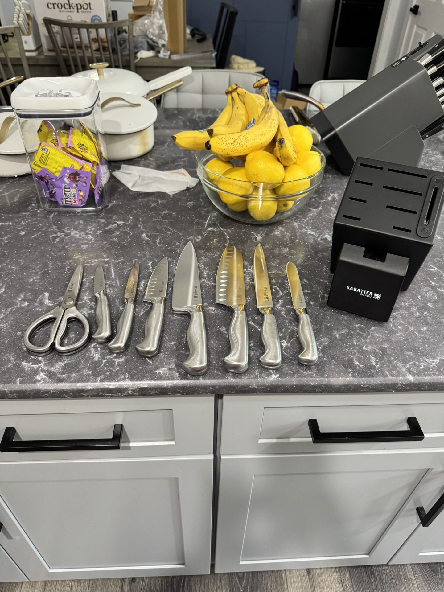 Sabatier 8-Piece Knife Set + Scissors with Built-In Sharpener β $40 (Newnan)
