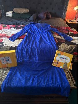 Royal BLUE Pregnancy PHOTOSHOOT DRESS + journal