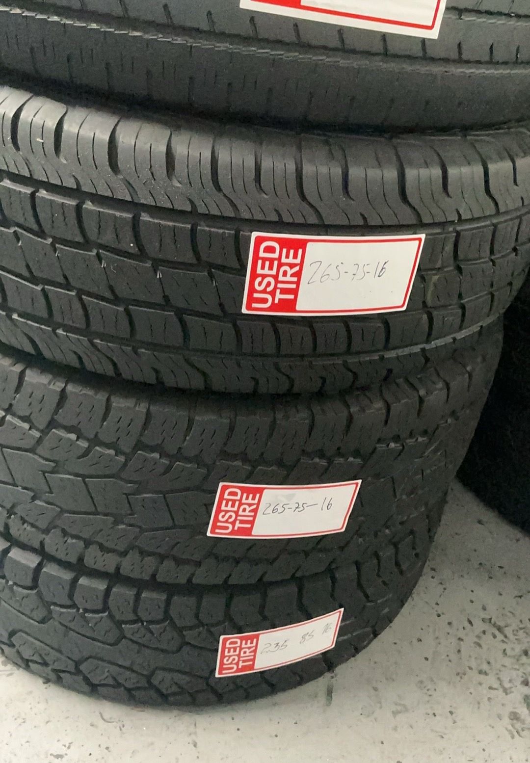 Used tires any size same low price