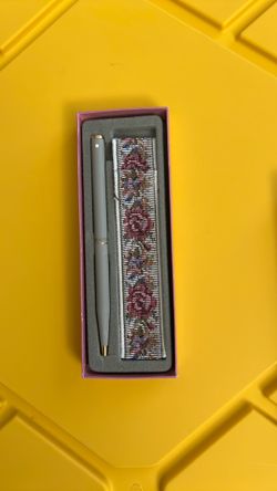 VINTAGE Sheaffer Fashion I ballpoint pen & tapestry sleeve