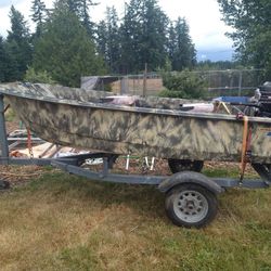 10ft Livingston Boat With Trailer