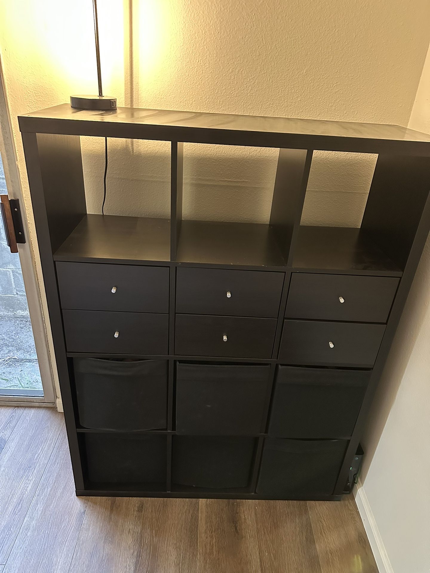 12 Cube Organizer W/ Basket And Drawers