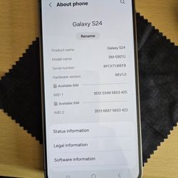 Unlocked Samsung Galaxy S24 256gb Like New