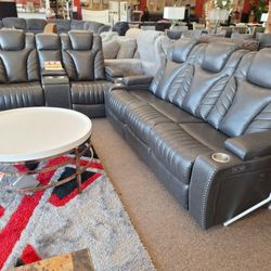 Power Recliner Sofa And Love Seat 