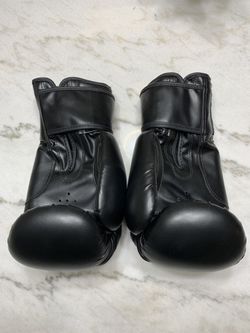 Black Rexin Training Boxing Gloves 16OZ