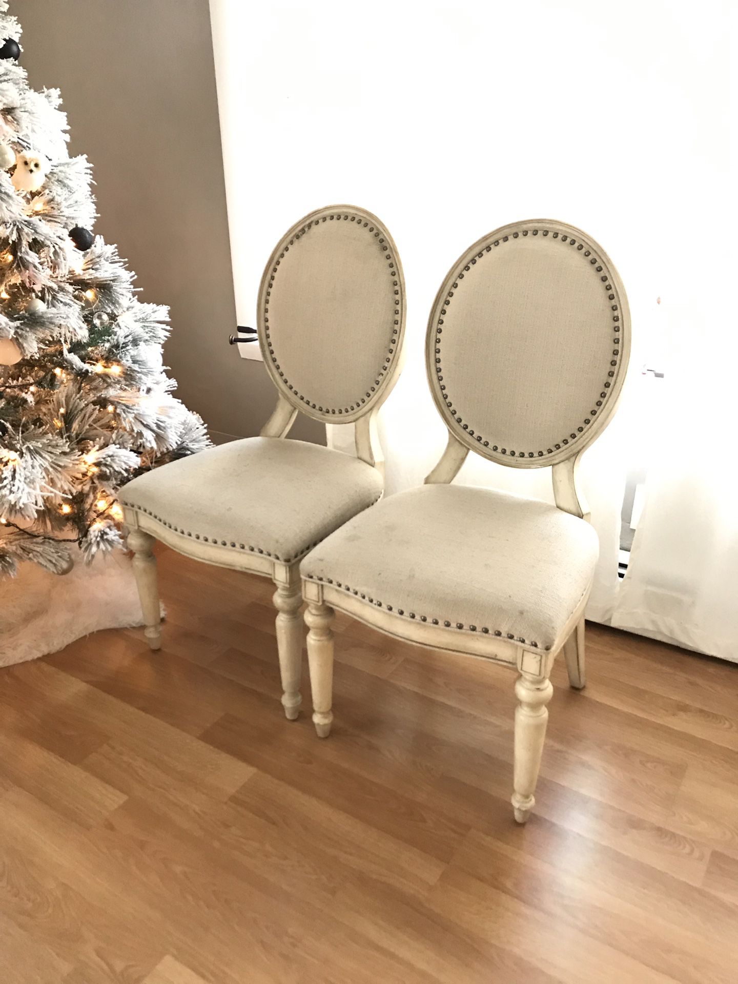 Two Beautiful Vintage Chairs nicely padded made of real wood quality