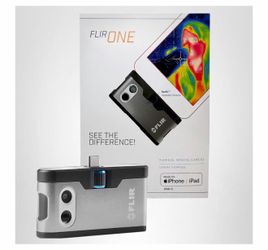 Flir One - Thermal Imaging Camera for iOS Smartphones (iPhone 15 and Newer w/USB-C), 240x180 Super Resolution (80x60 Native IR)