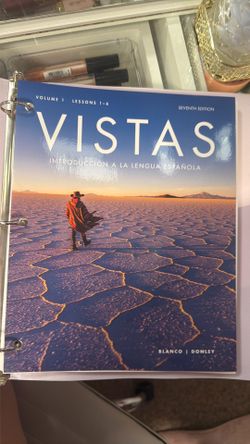 VISTAS textbook seventh edition (DOES NOT COME WITH CODE TO ACCESS ONLINE VERSION)