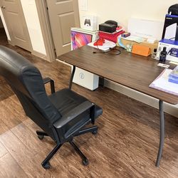 Basic Home Office Desk & Chair Set - Moving Sale!