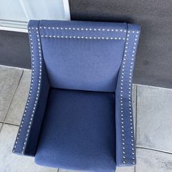 Blue chair .