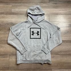 Under Armour Pullover Hoodie Sweatshirt Gray Adult Large 