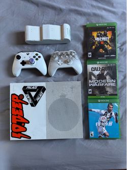 Xbox One w/ 3 games and 2 controllers