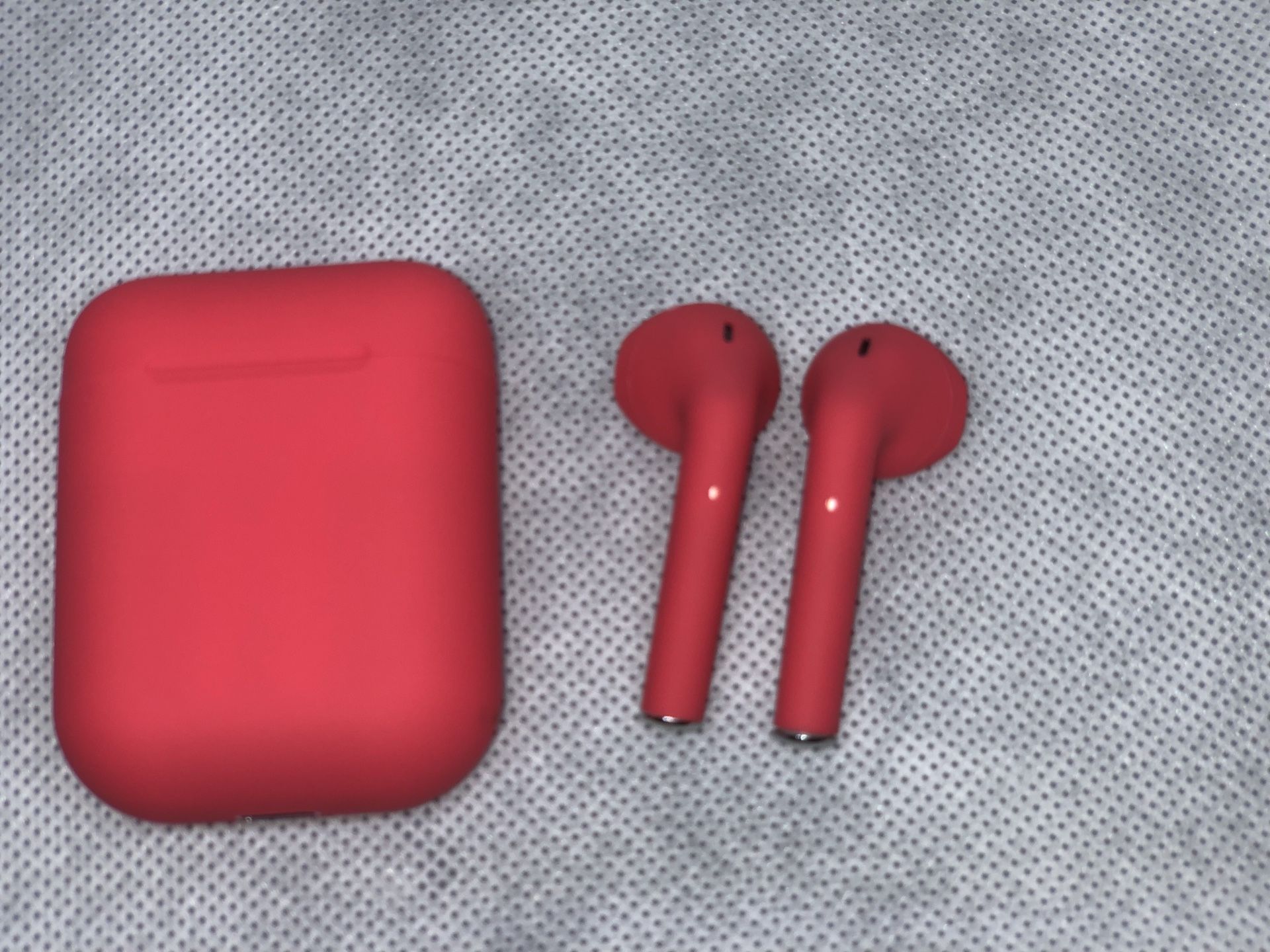 New matte red Bluetooth headphones