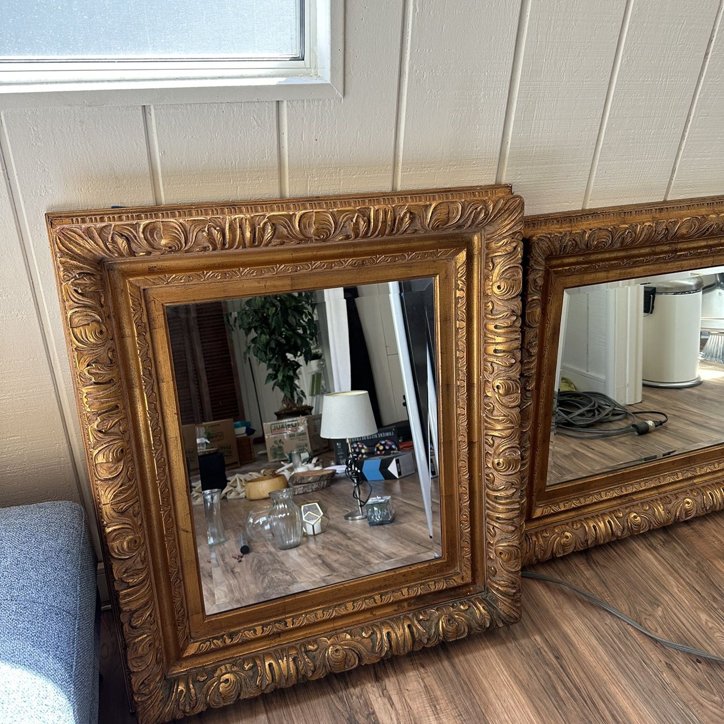 Gorgeous, Gold, Antique, Looking Mirrors