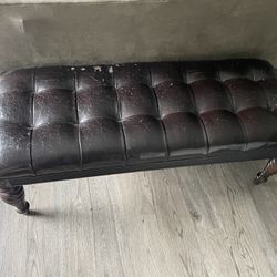 Leather Bench 