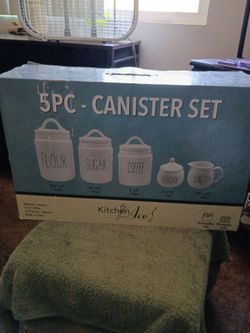 KitchenAce.   5 PC. Canister set